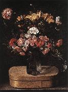 LINARD, Jacques Bouquet on Wooden Box fg Germany oil painting reproduction